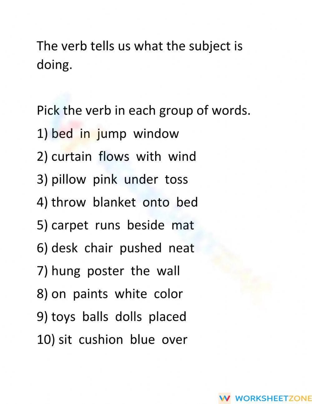 Verbs - Page 1