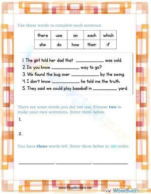 Essential High-Frequency Words Worksheet | Grade 1 ELA