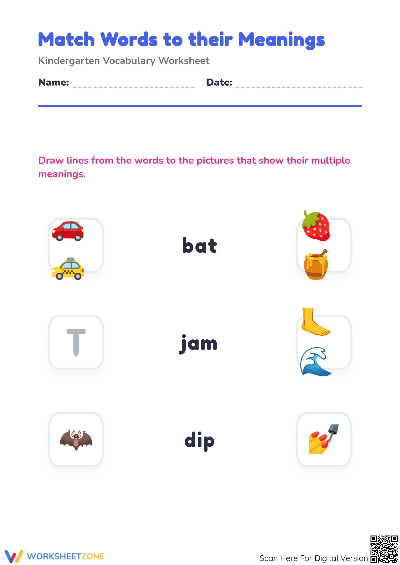 Essential Homonyms Worksheet | Preschool ELA Ready - Page 1
