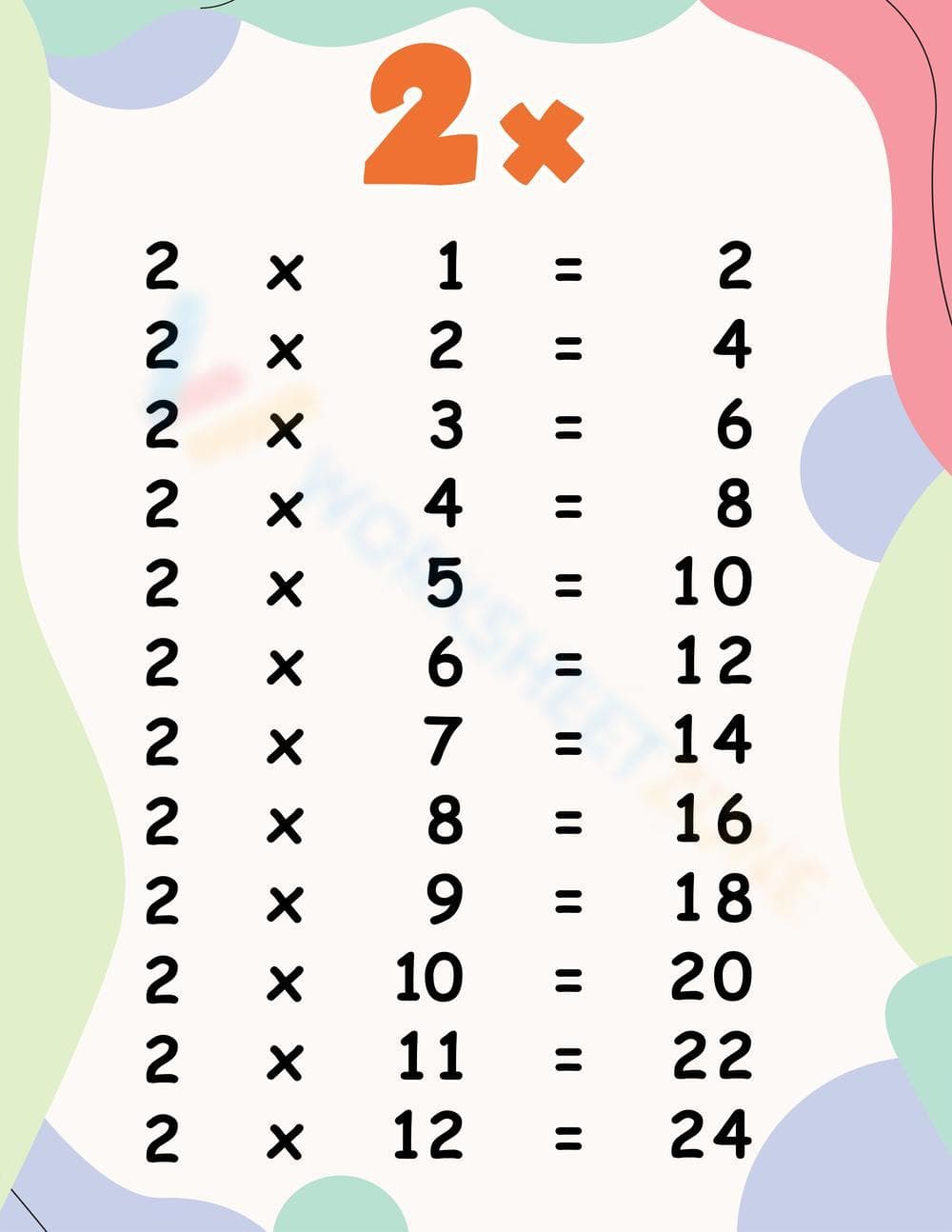 Multiply With Multiplication - Page 1