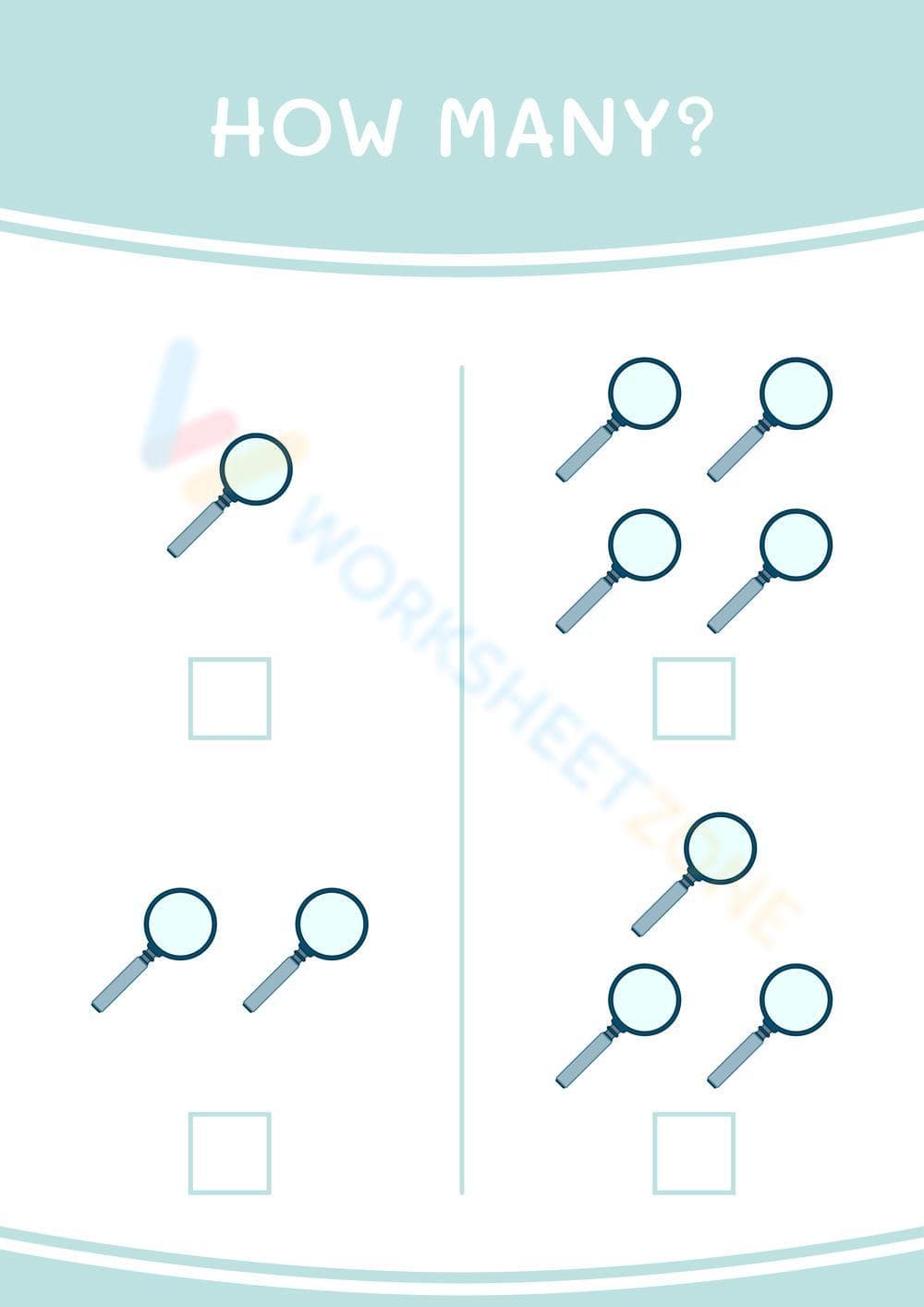 Practice Counting Objects with this Worksheet - Page 1