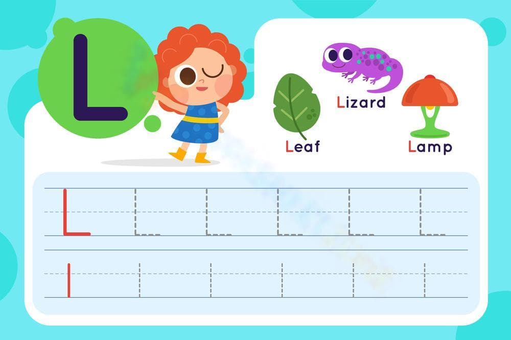 Simple Letter L: Alphabet Introduction - Page 1