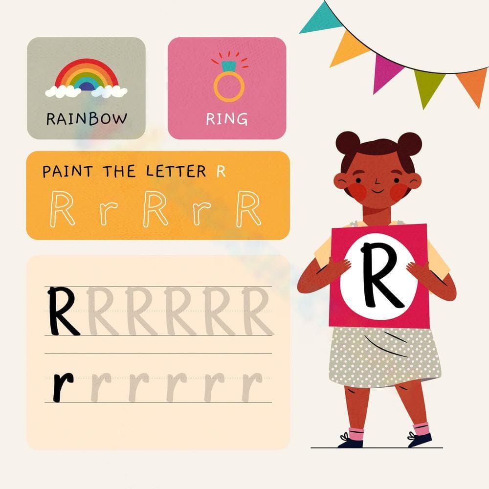 Learning the Letter R Worksheet - Page 1