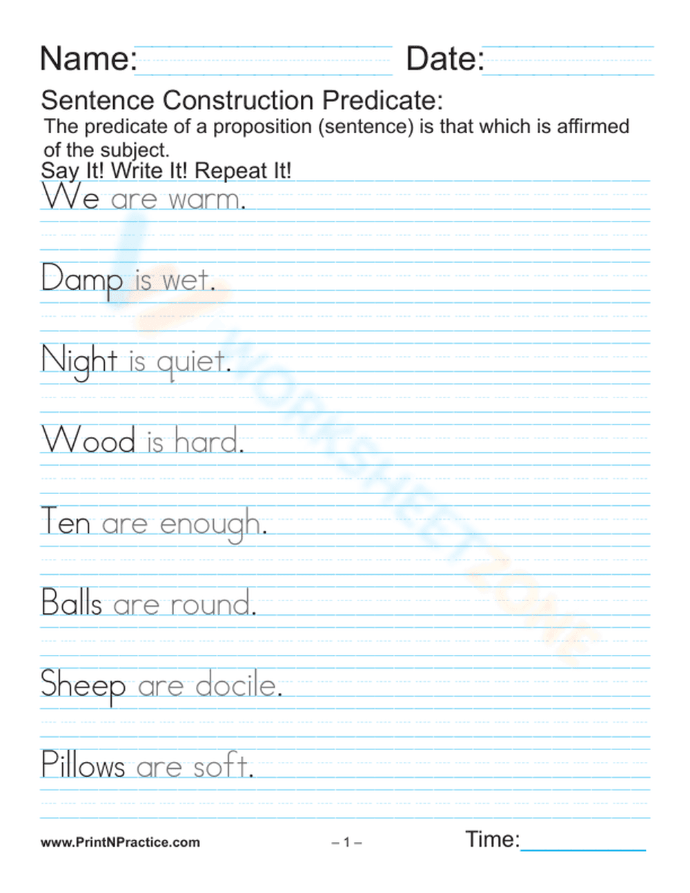 Identifying the Predicate in Sentences - Page 1