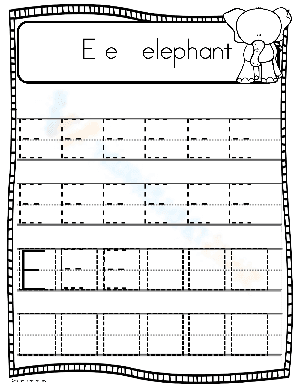 Letter E: Handwriting Practice