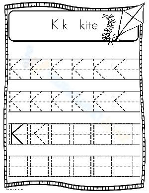 Master the Letter K: Alphabet Learning Worksheet