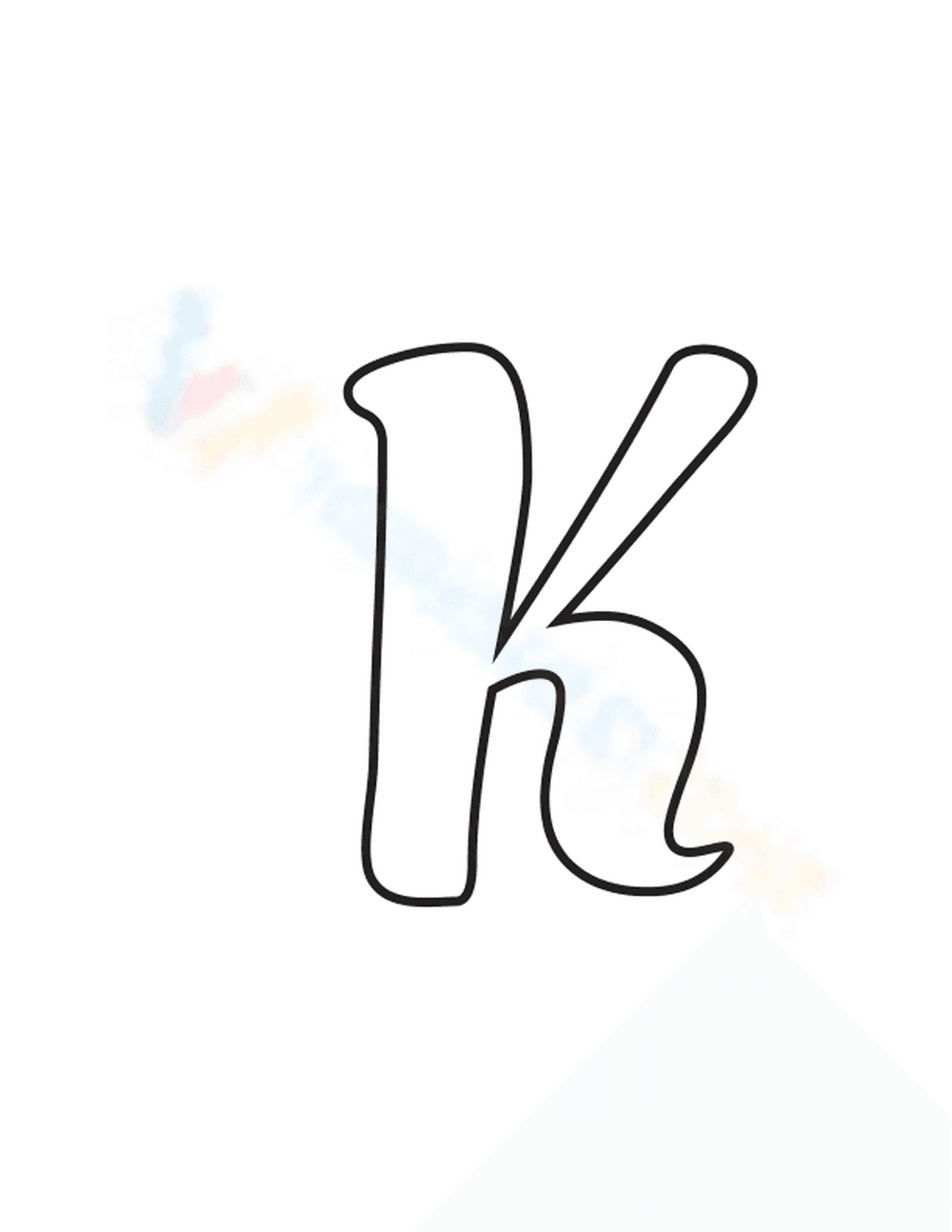 Practice the Letter K - Page 1