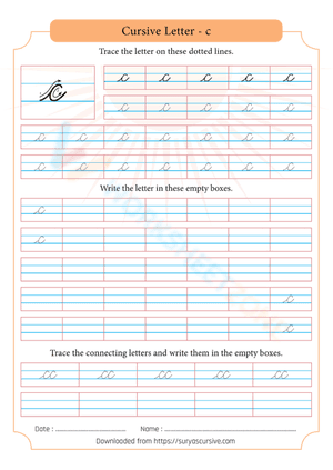 Cursive Handwriting: Perfecting the Letter C