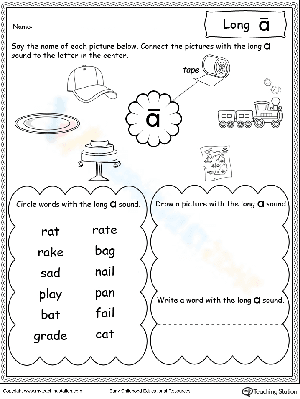 Practice Phonics with the Long A Sound