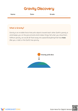 Gravity Observation and Prediction Worksheet