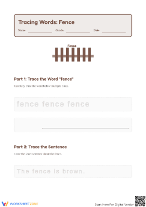 Letter F Tracing Worksheet | Essential Grade K-2 Phonics