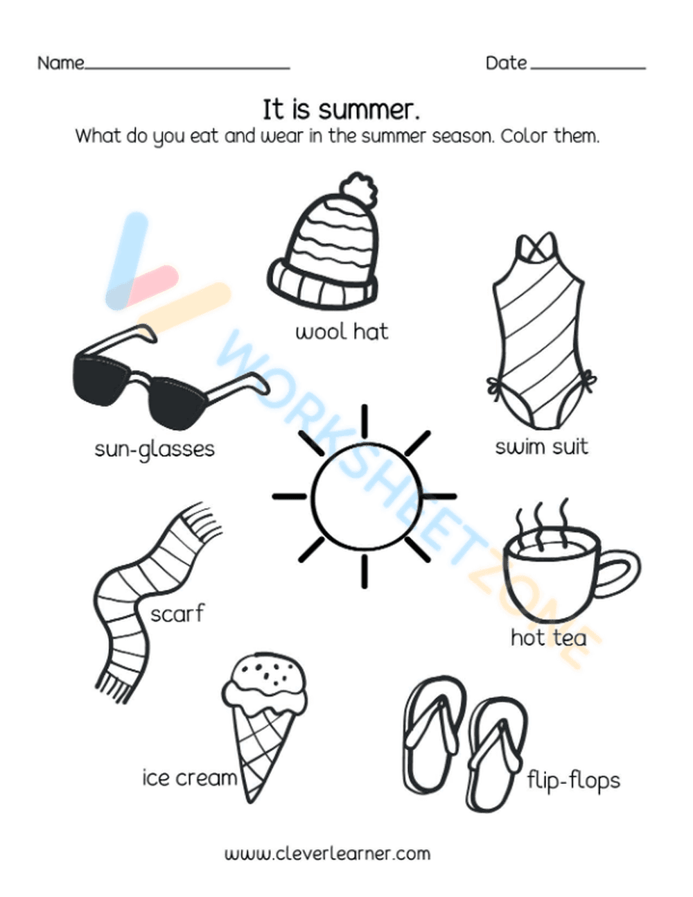Summer Seasons Worksheet | Essential Science Activity - Page 1
