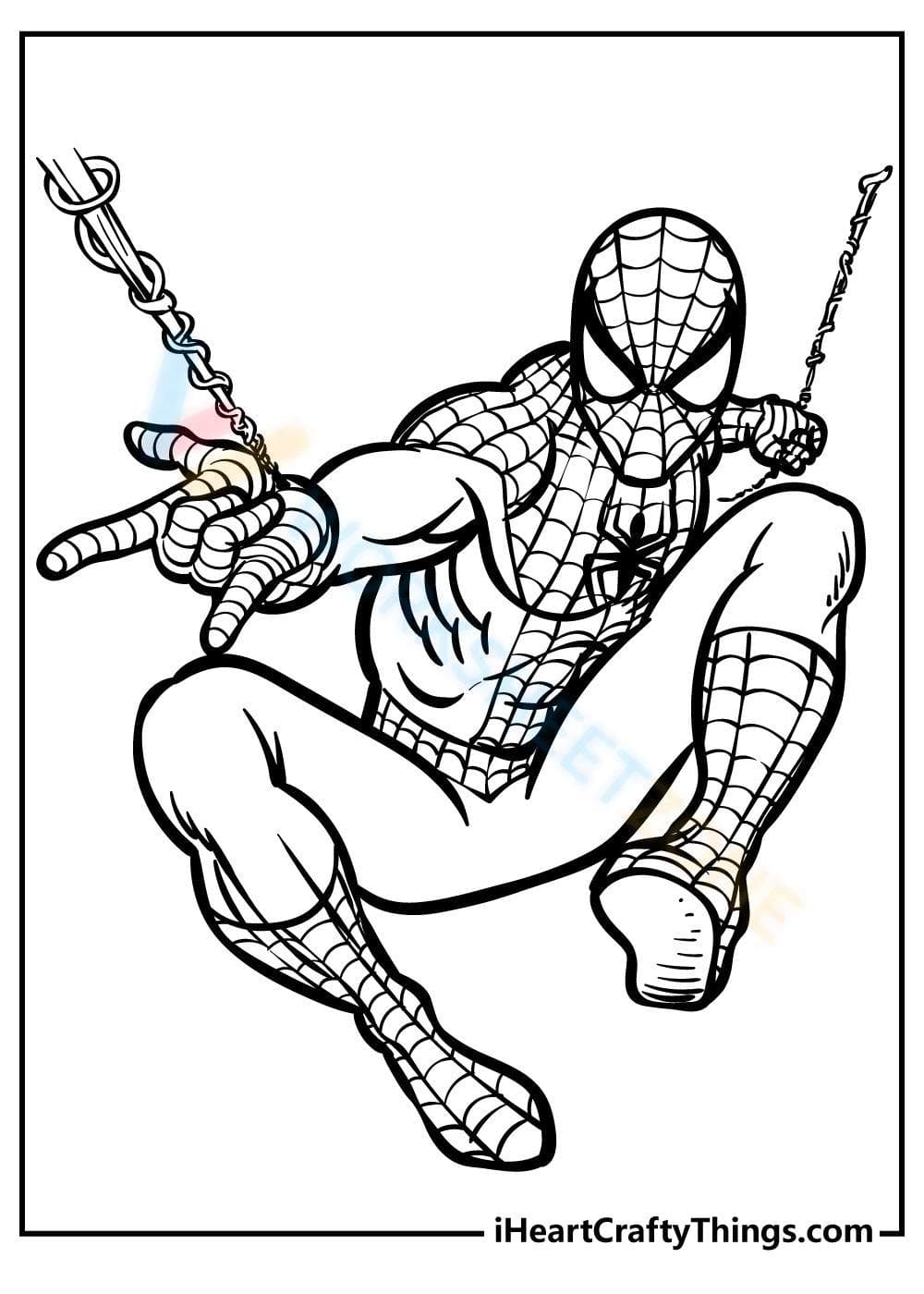 Spider-Man Coloring Page  - Page 1