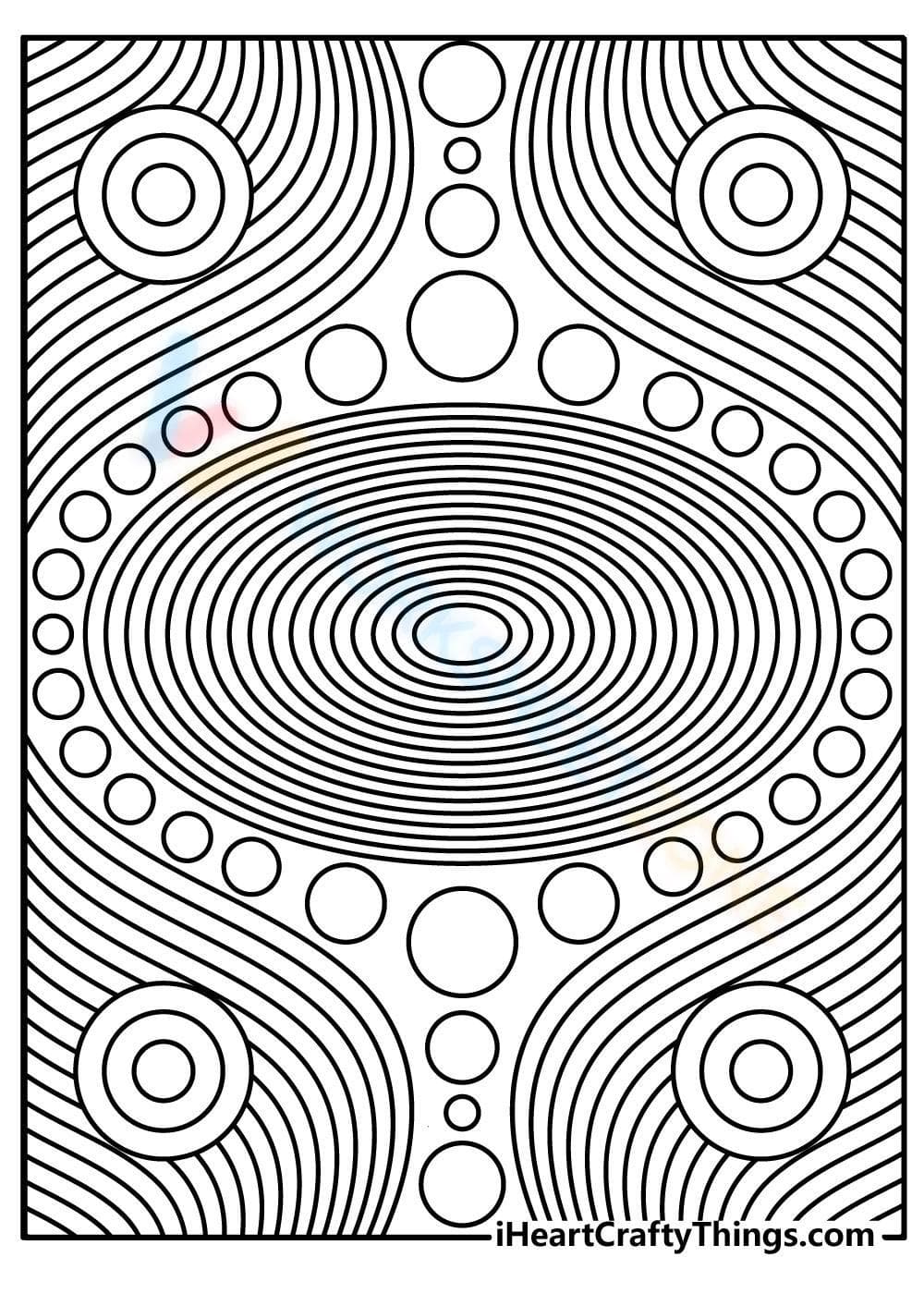 Trippy Art Coloring Page - Page 1