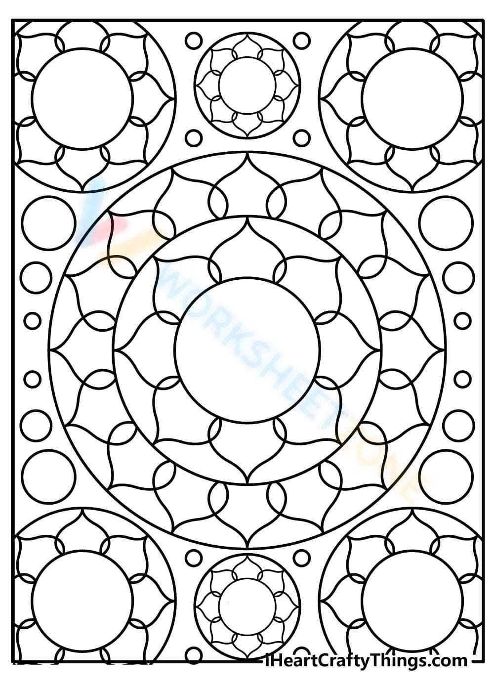Mandala Coloring Page for Relaxation - Page 1