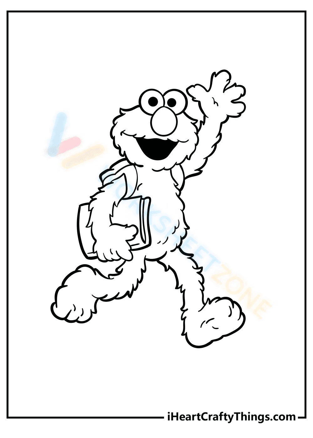 Elmo Fun Worksheet for Sesame Street Fans - Page 1