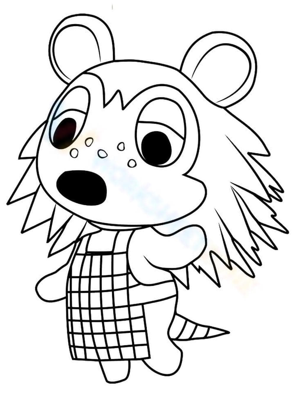 Animal Crossing Coloring Page:  Maple - Page 1