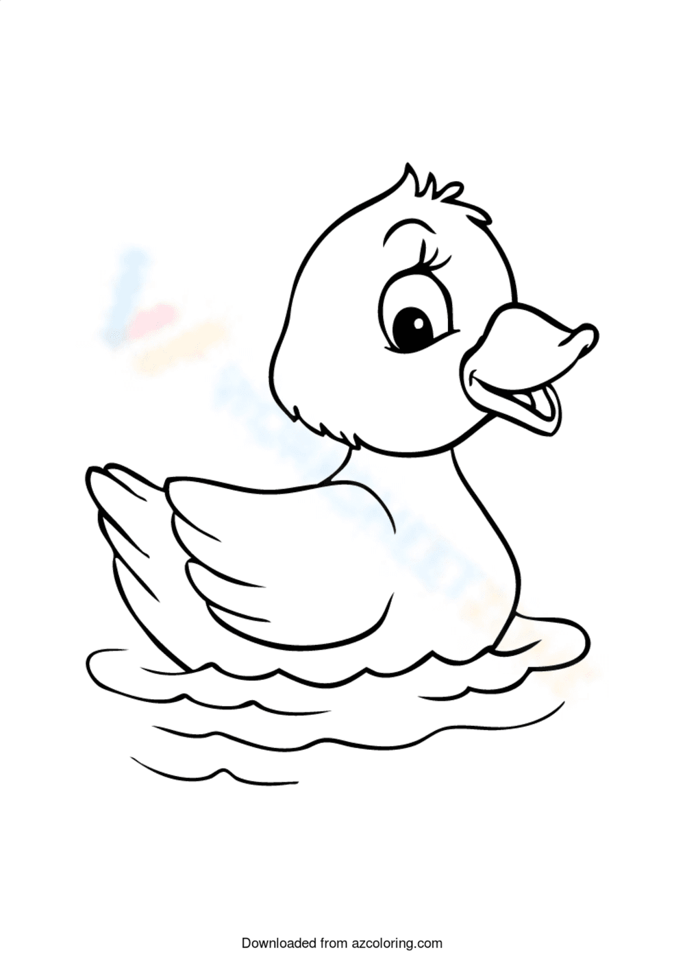 Easter Duck Themed Worksheet - Page 1