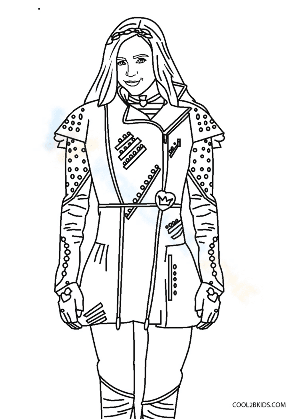 Disney Evie from Descendants Worksheet - Page 1