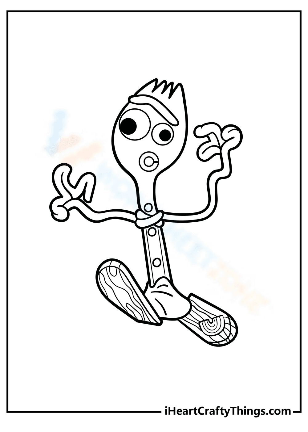 Toy Story Forky Worksheet - Page 1
