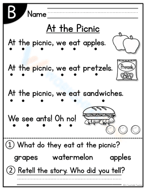 Vocabulary Building: At The Picnic