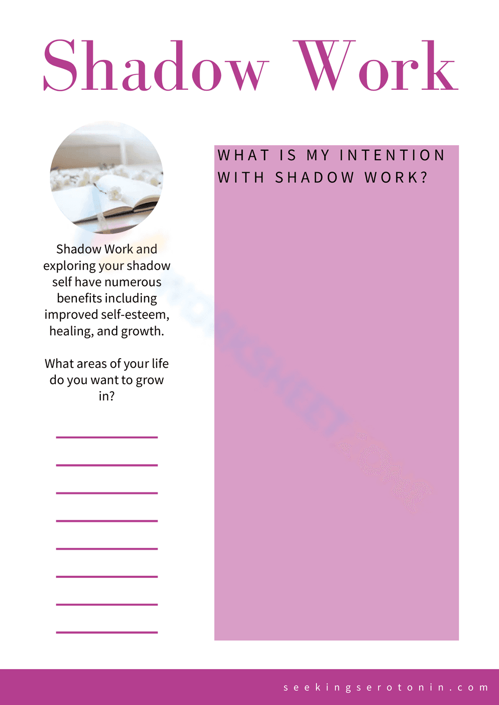 Shadow Work Worksheet - Page 1