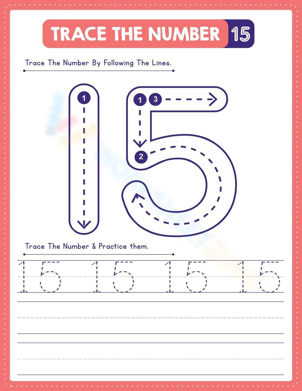 Learn Number Fifteen - Page 1