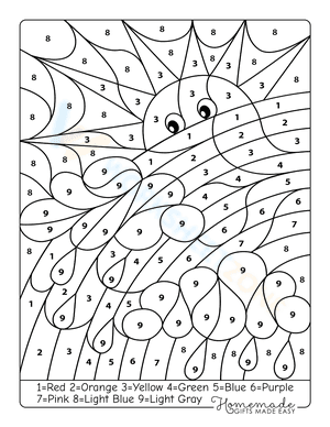 Color by Number Printable | Kindergarten
