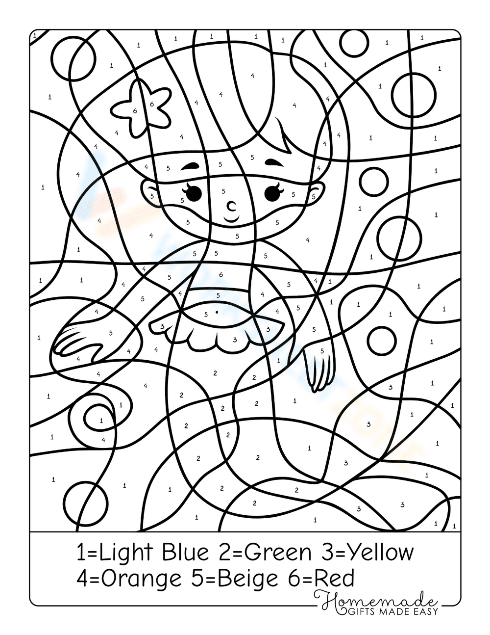 Mermaid Coloring and Drawing Worksheet - Page 1