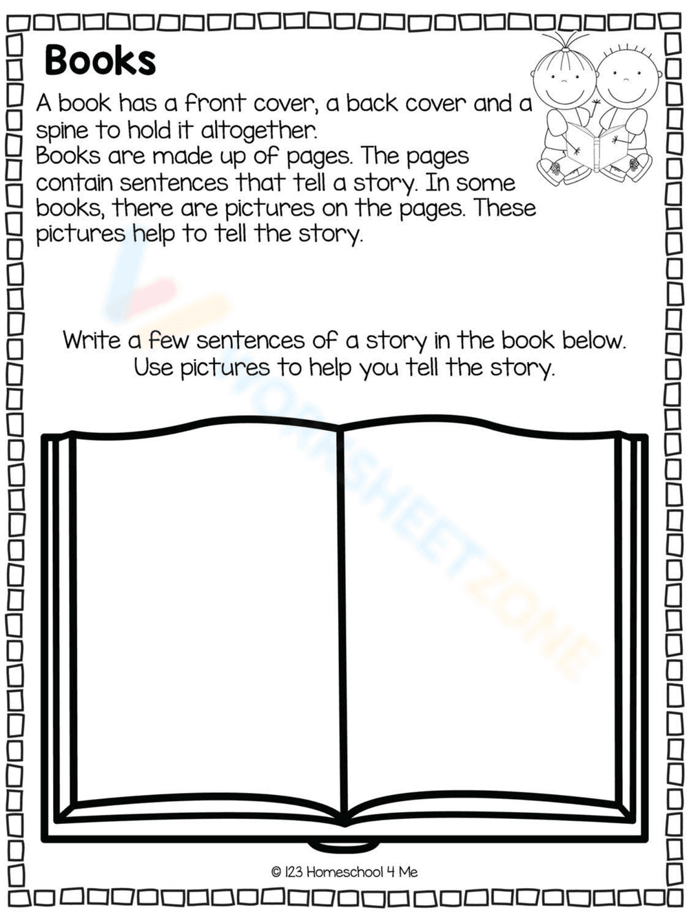 All About Books Worksheet - Page 1