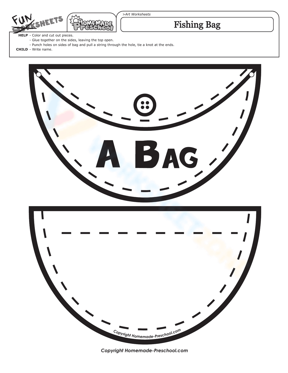 Worksheet of a Bag - Page 1