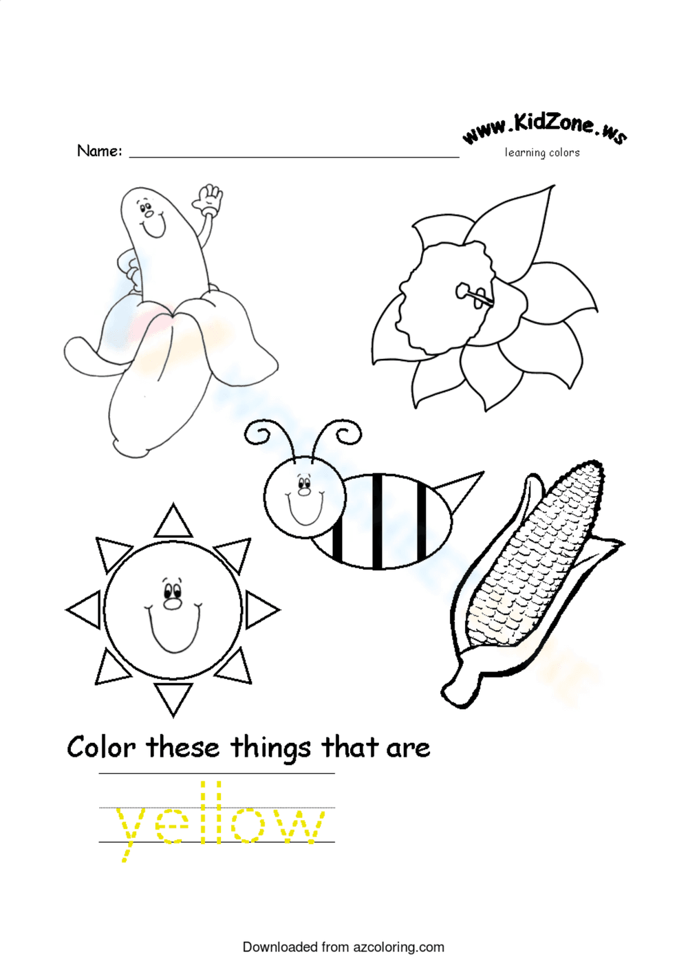 Creative Color Exploration with Yellow - Page 1