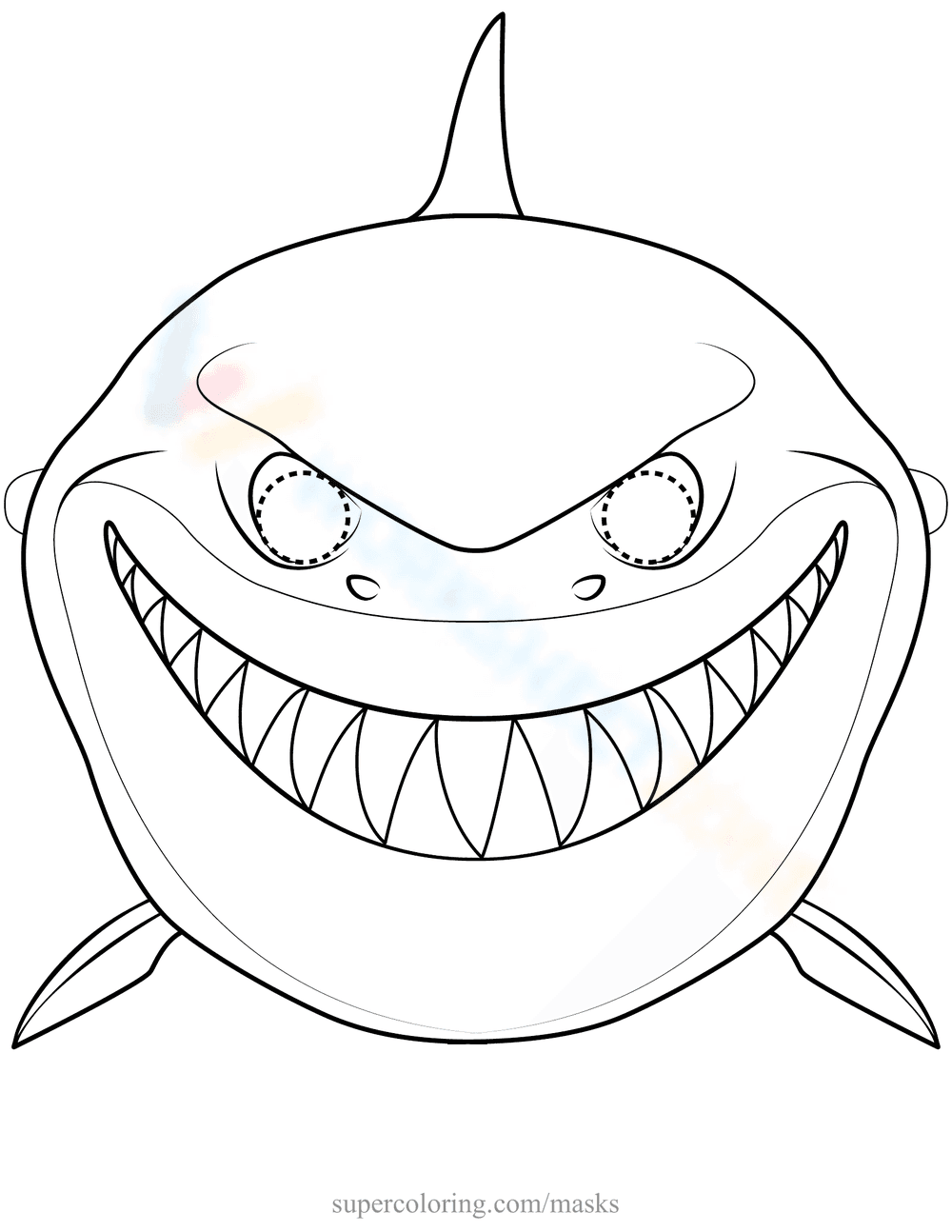 Shark Mask Craft Activity - Page 1