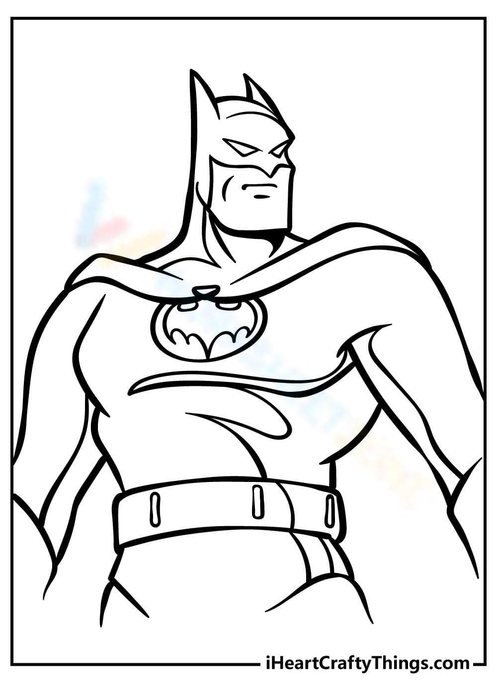 Batman Coloring Page: A Creative Activity - Page 1