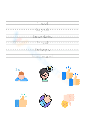 "Hello Song" Handwriting Worksheet | Grade 1 Essential
