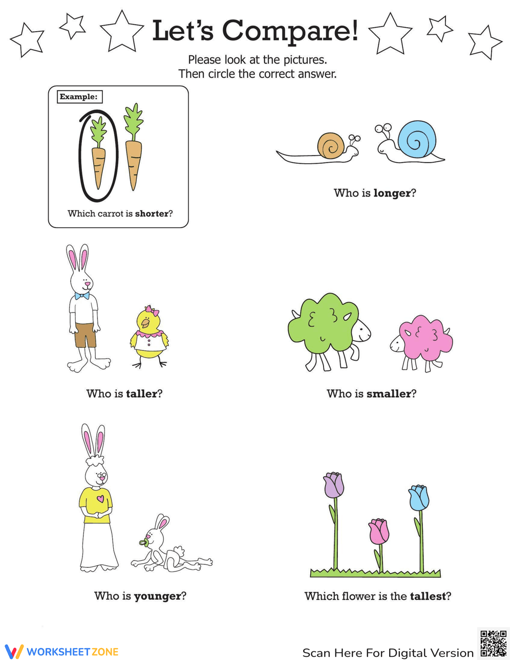 Compare Worksheet - Page 1