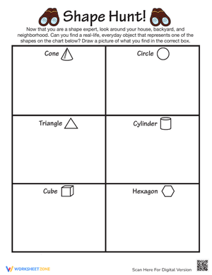 Shape Hunt 1 Worksheet
