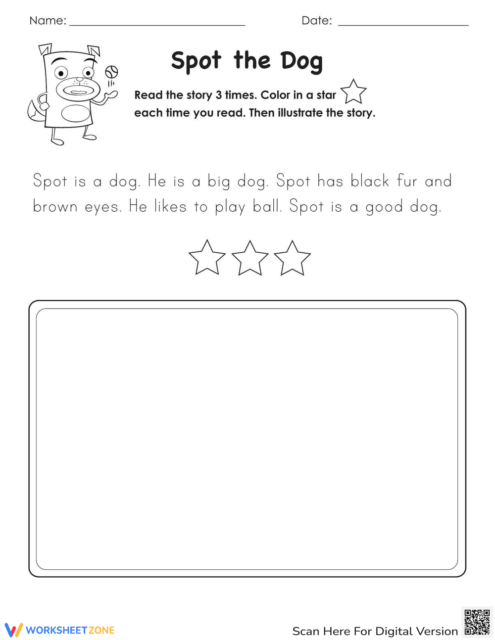 Spot the Dog: Visual Discrimination Activity - Page 1