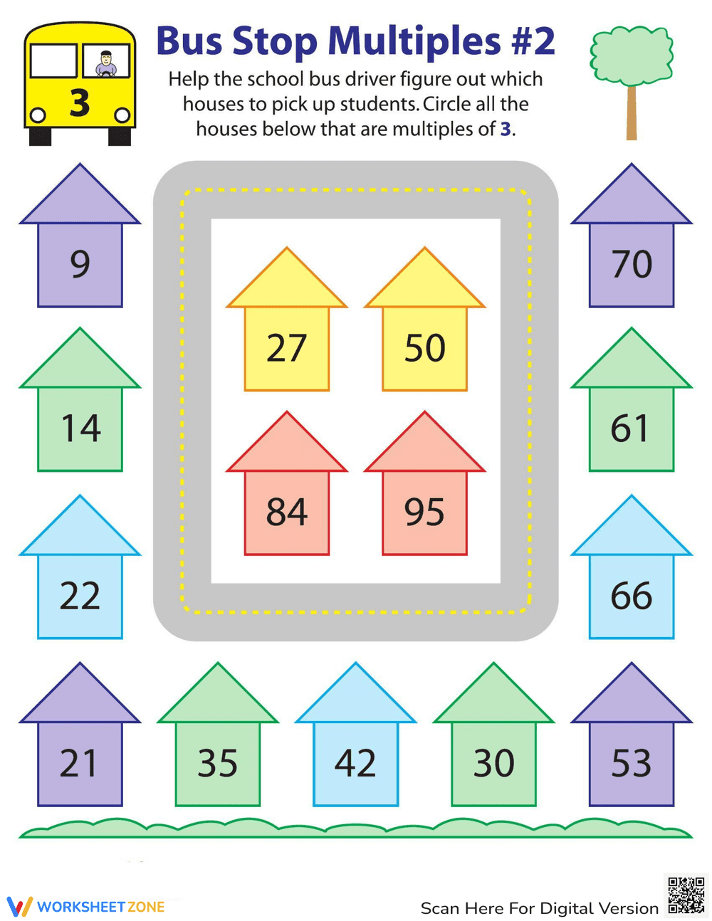 Learning About Multiples Worksheet - Page 1