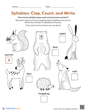 Circus Claps: Counting Syllables Fun
