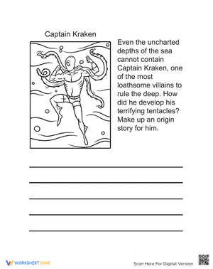 Captain Kraken: Reading Comprehension Story