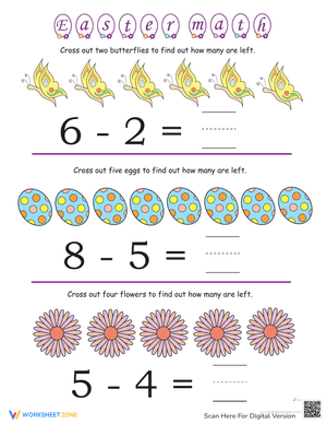 Easter Math Worksheet