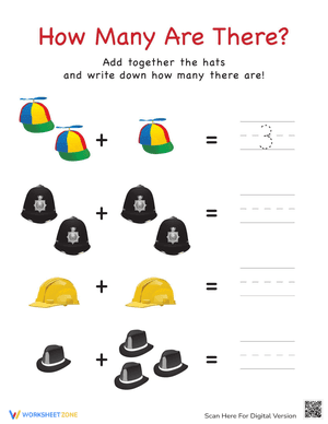 How Many Hats? Counting Practice