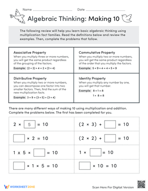 Making 10: Math Practice