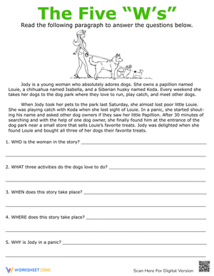 Practice WH Questions Worksheet