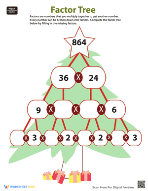 Explore Factor Trees: Prime Factorization Practice