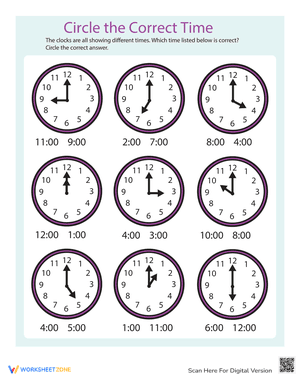 Find the Time: Practice Clock Reading