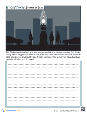 Frozen in Time Creative Writing Worksheet