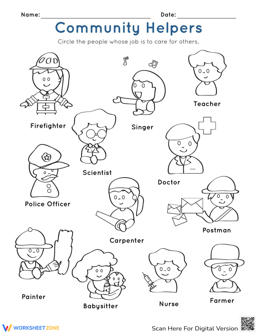 Community Helpers - Page 1
