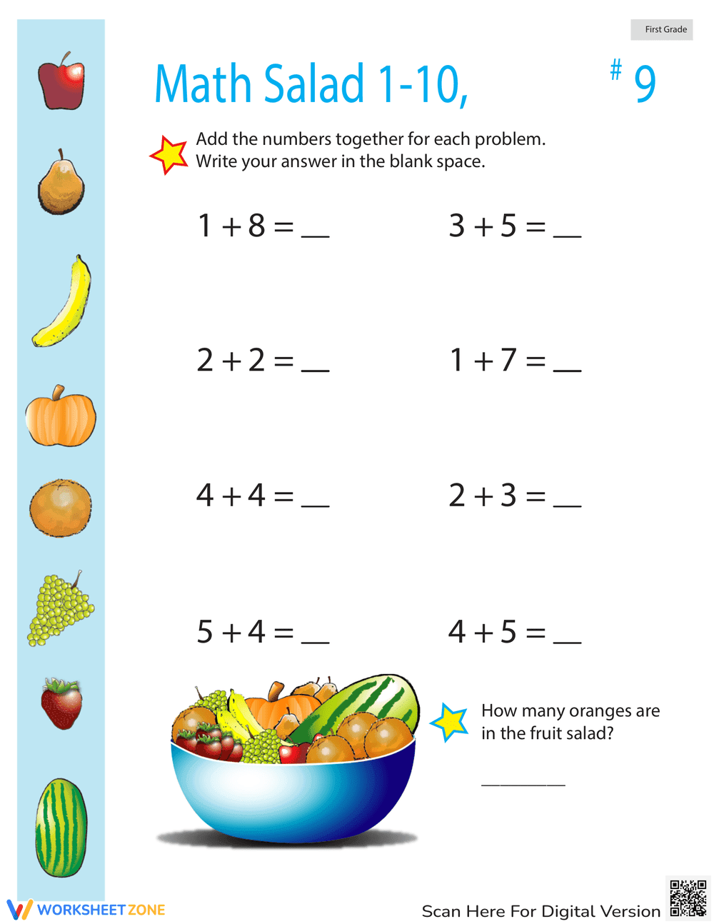 Math Salad 9: Mixed Operations Practice - Page 1